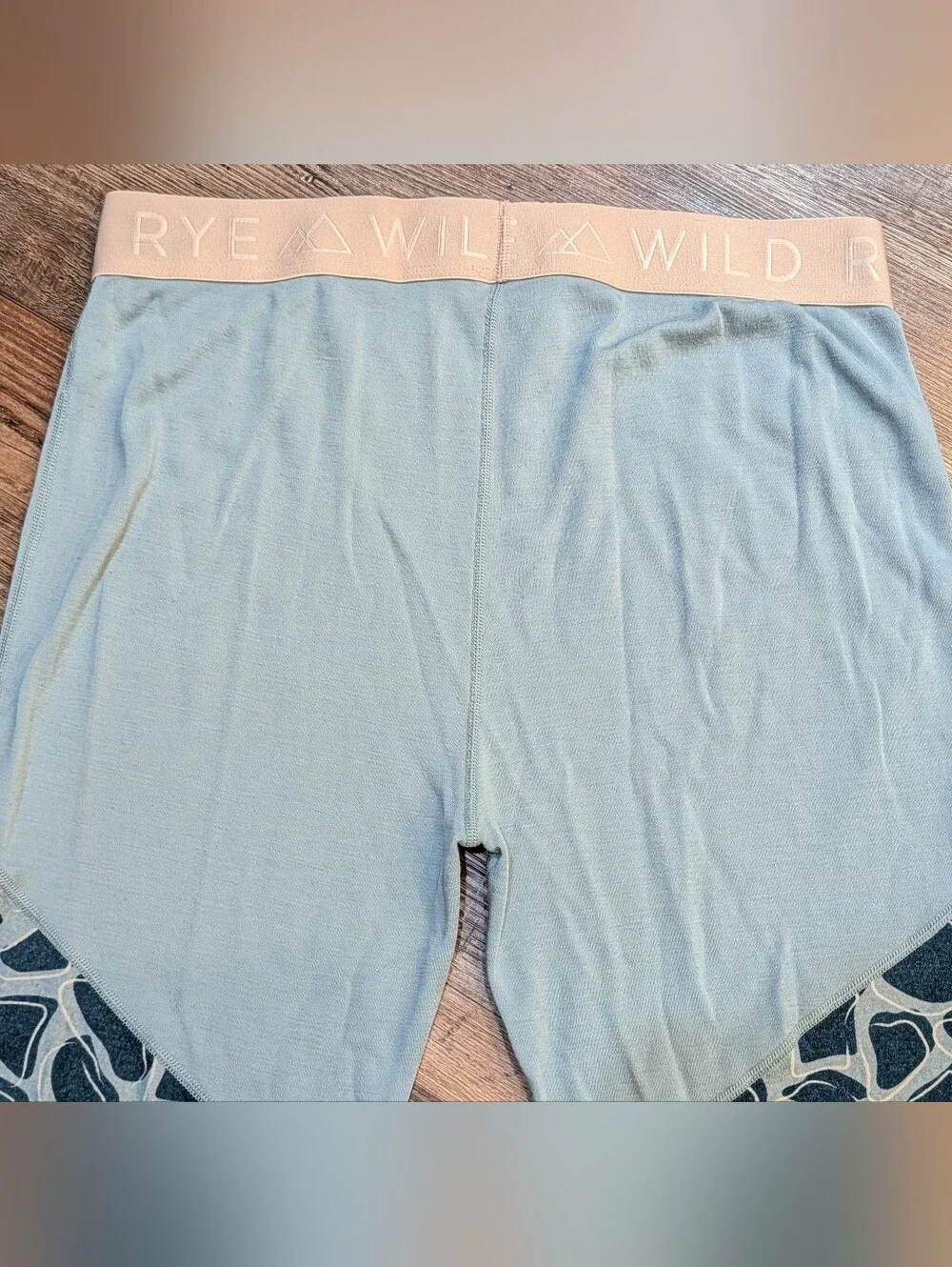 WildRye x SheJumps Jane 7/8 Crop Merino Wool Leggings Base Layer Sz 14